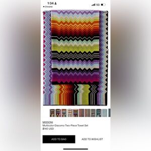 Missoni Giacomo Towels and Bath Mat